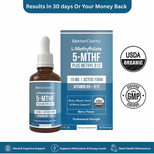 BetterClarity 5-MTHF + B12 Drops